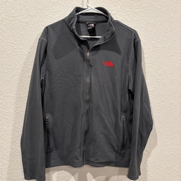 The North Face Other - Men’s Gray The Northface Fleece Zip Up Jacket Size M Ski Snowboard Underlayer
